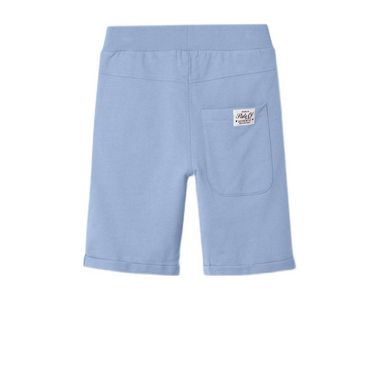 NAME IT KIDS sweatshort NKMVERMO set van 2 lichtblauw donkerblauw