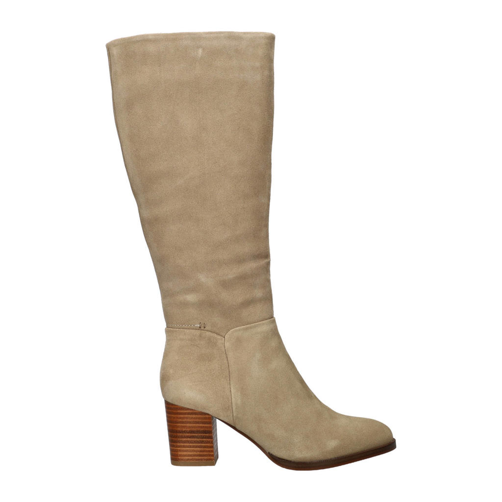 Nelson suède hoge laarzen beige