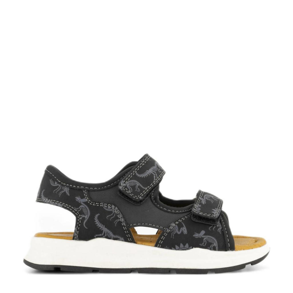 Zwarte jongens Vty sandalen van synthetisch/rubber met klittenband