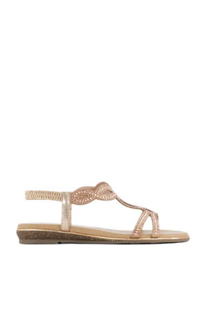sandalen met strass roze