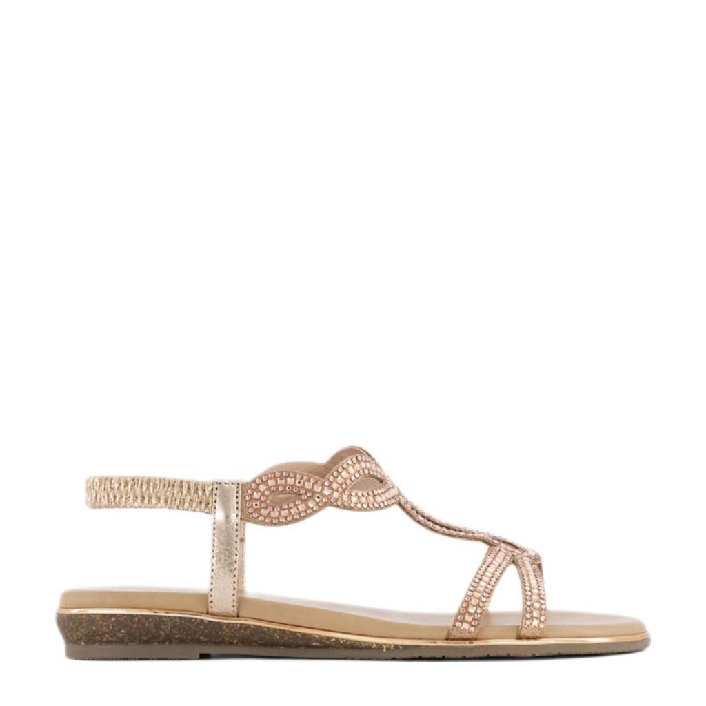 Roze dames Graceland sandalen met strass
