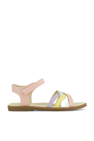   sandalen geel/roze