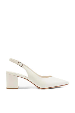 slingback pumps ecru
