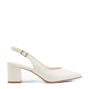 slingback pumps ecru