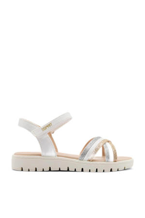 sandalen wit/zilver/goud