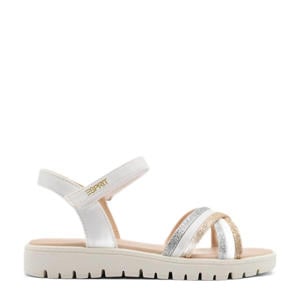 sandalen wit/zilver/goud