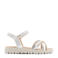 ESPRIT sandalen wit/zilver/goud