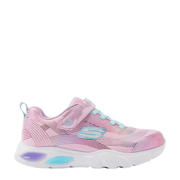thumbnail: Roze meisjes Skechers sneakers van imitatieleer met veters