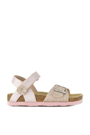 sandalen met glitters roze