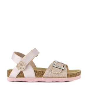 sandalen met glitters roze