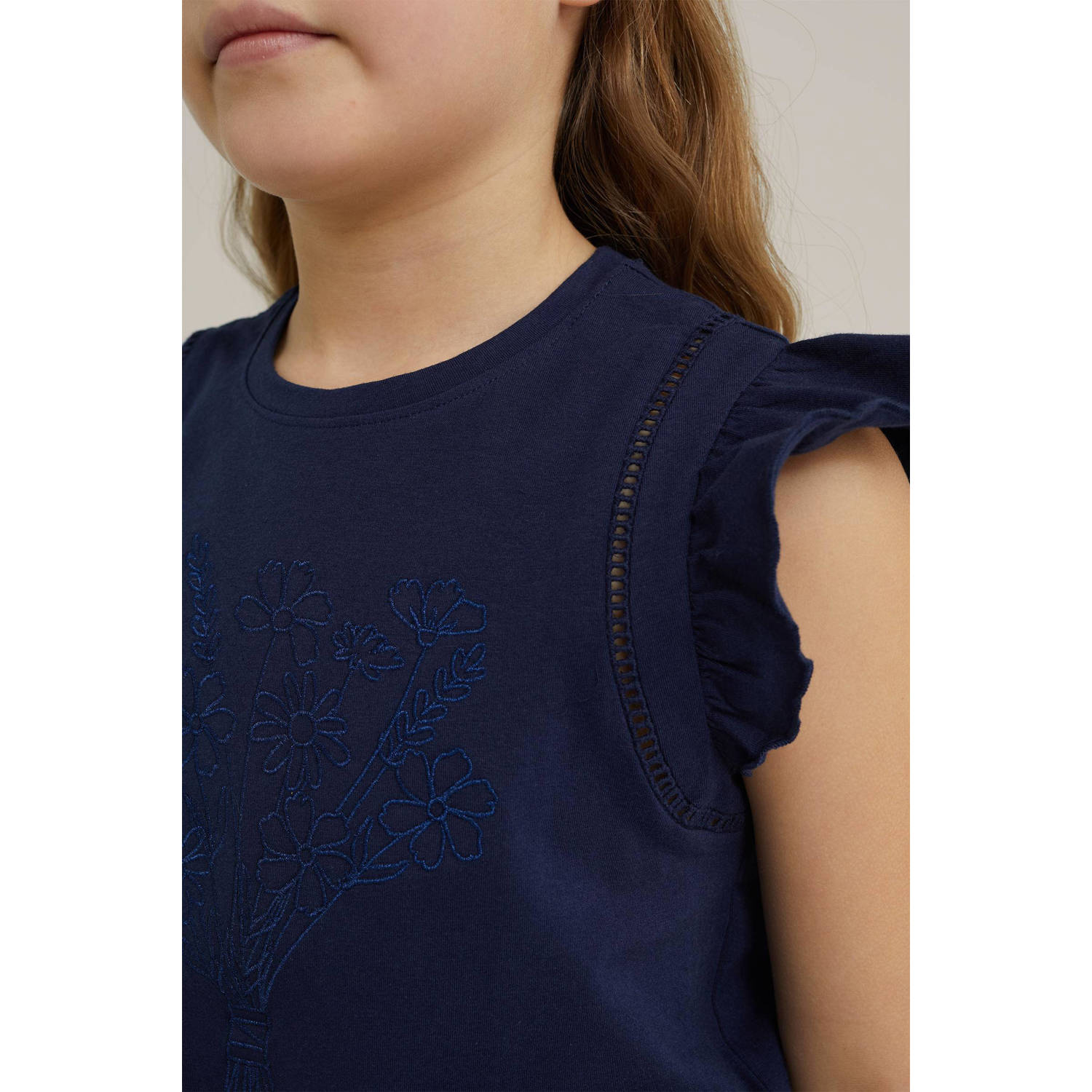 WE Fashion T-shirt donkerblauw