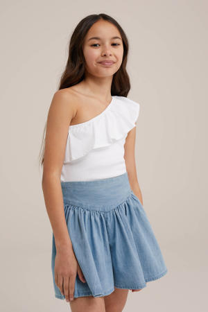 one shoulder top wit