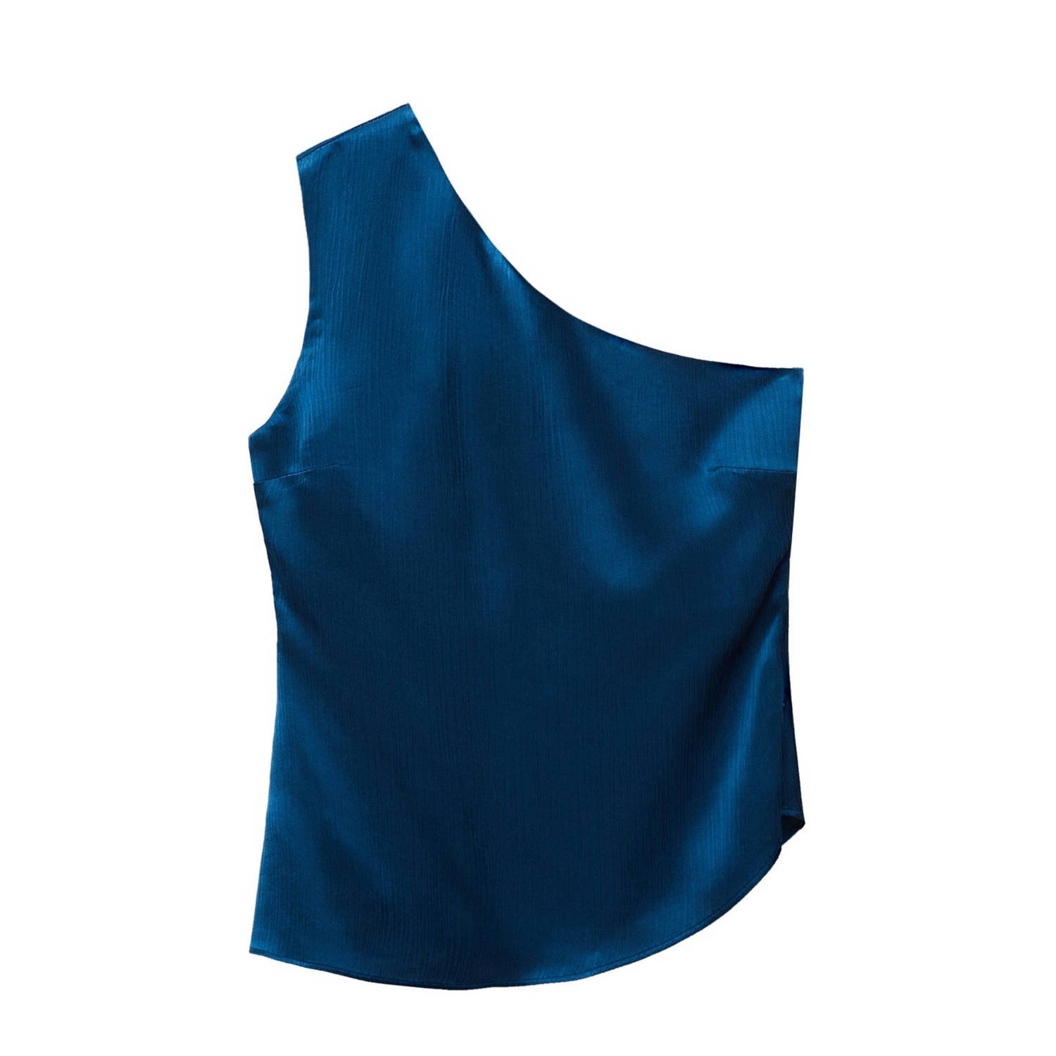 Mango Kids one shoulder top donkerblauw