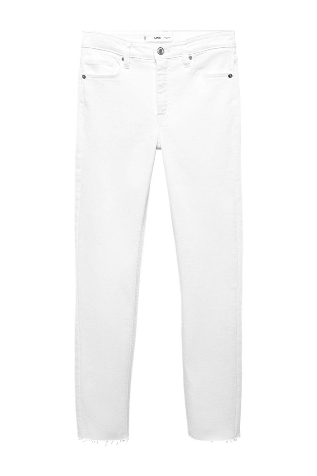 Mango cropped skinny jeans wit | wehkamp