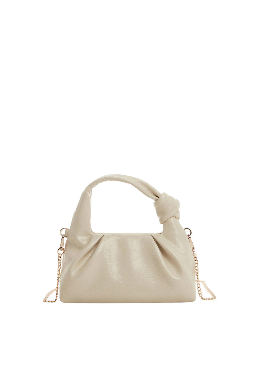 Mango mini crossbody tas beige