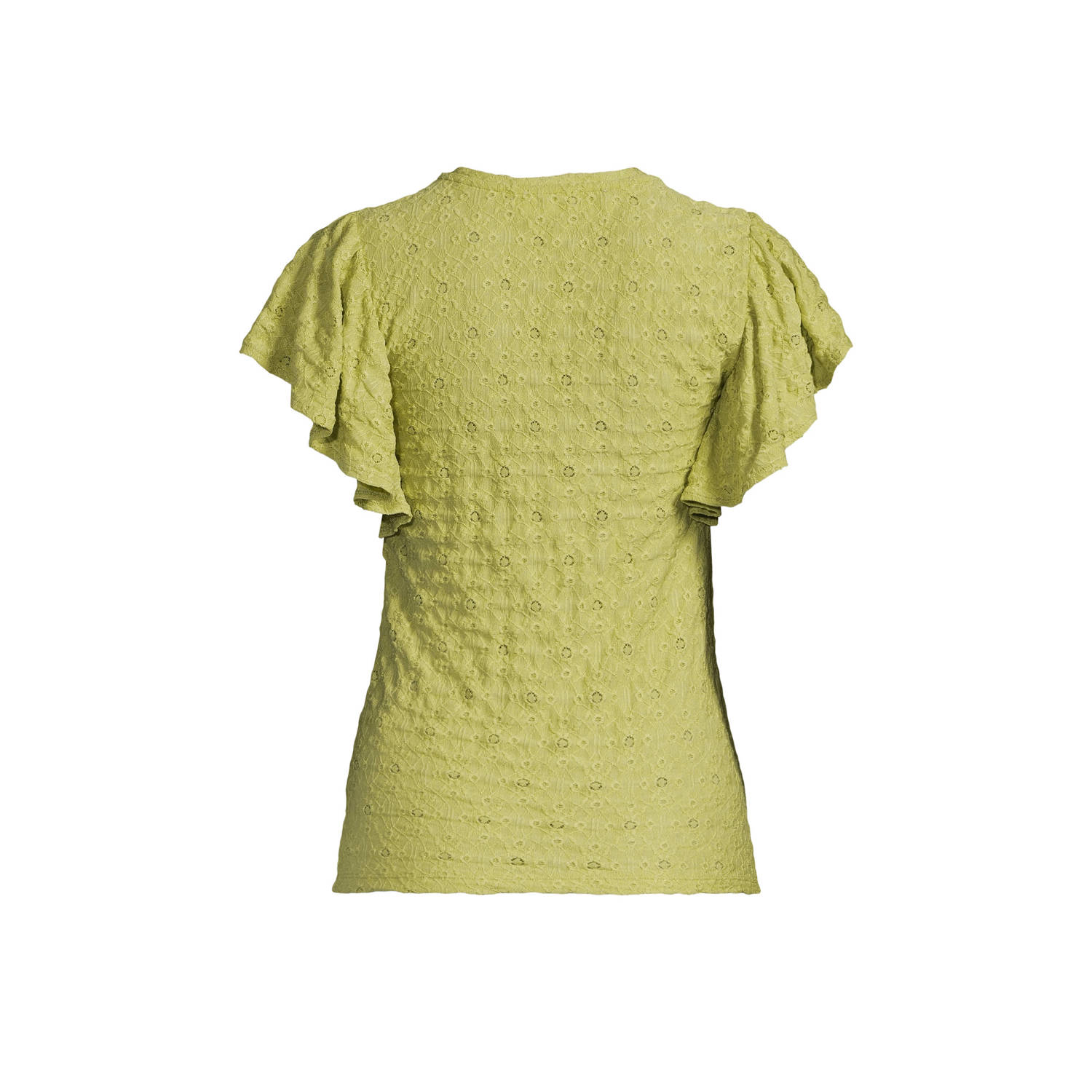 Imagine jersey T-shirt olijfgroen broderie