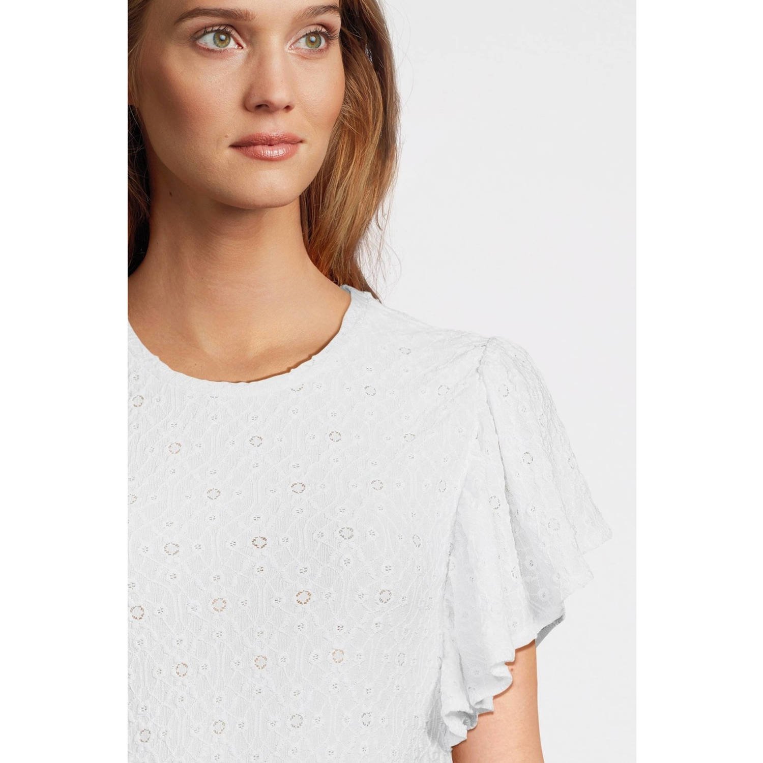 Imagine jersey T-shirt wit broderie