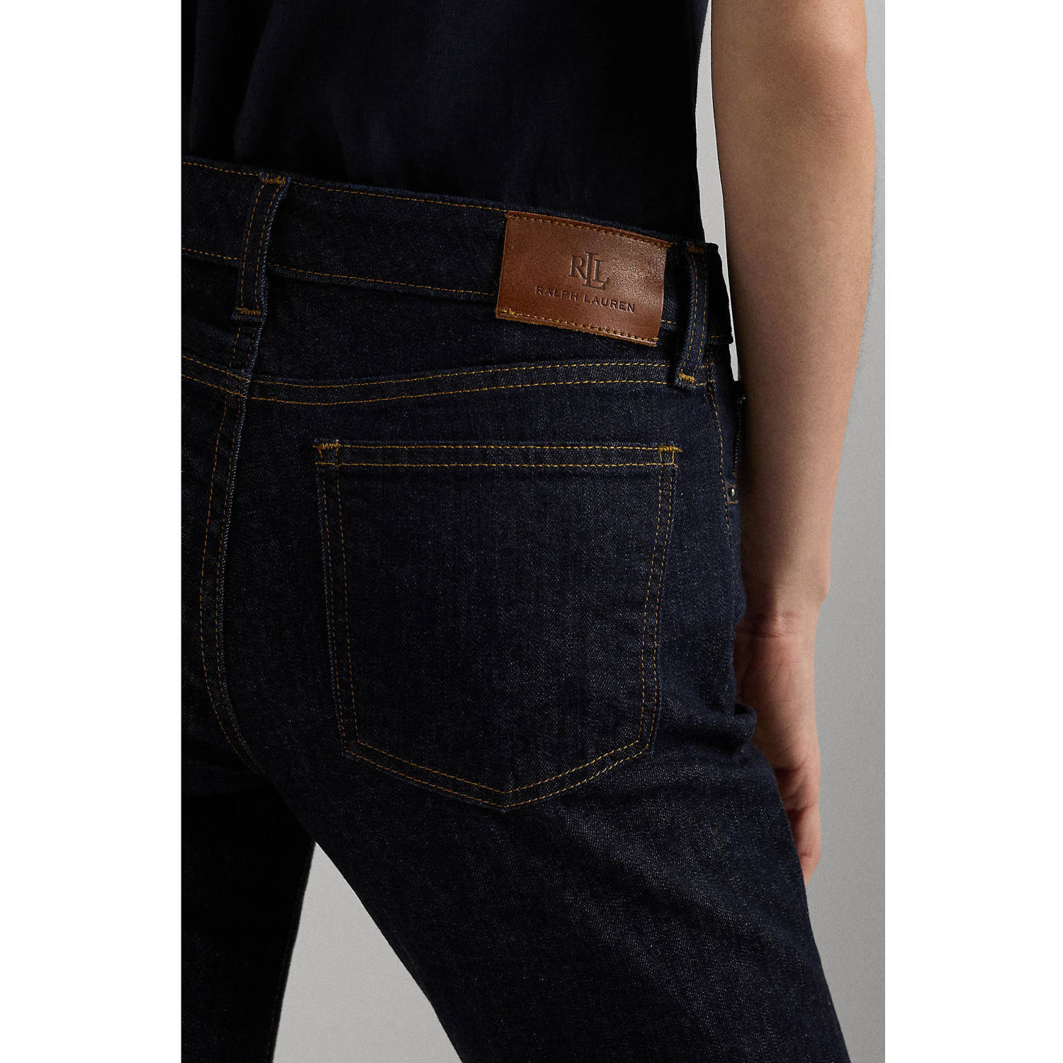 Lauren Ralph Lauren straight leg jeans dark blue denim