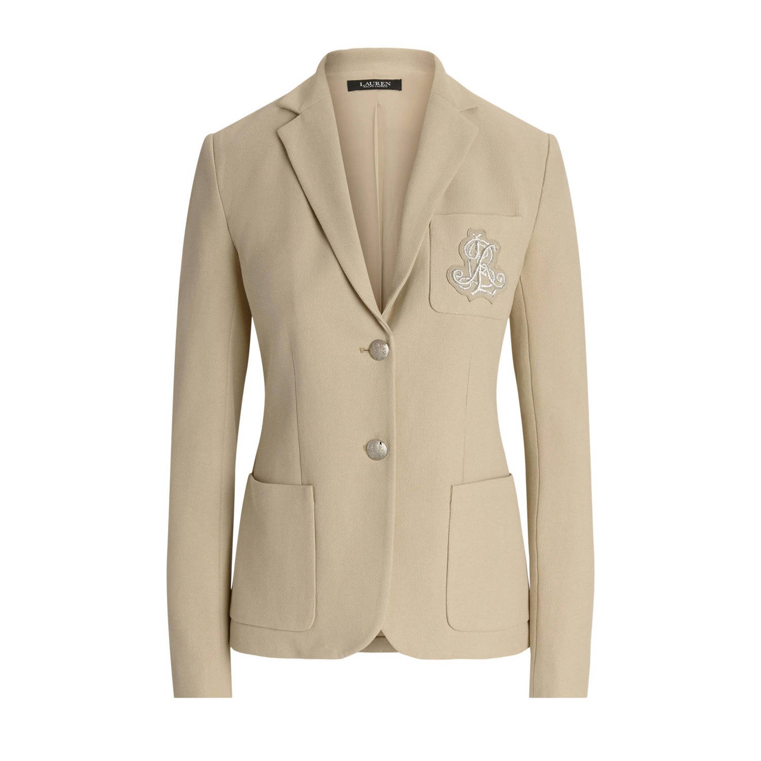 Lauren Ralph Lauren getailleerde blazer beige