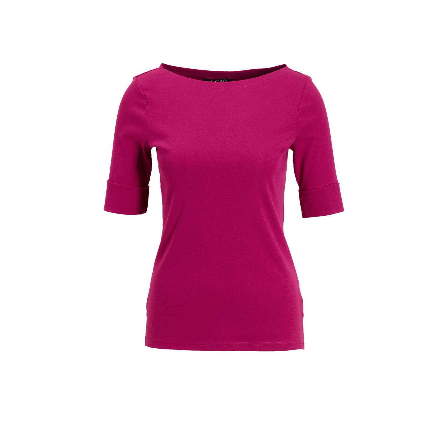 Ralph Lauren Fuchsia trui met driekwart mouwen Pink Dames