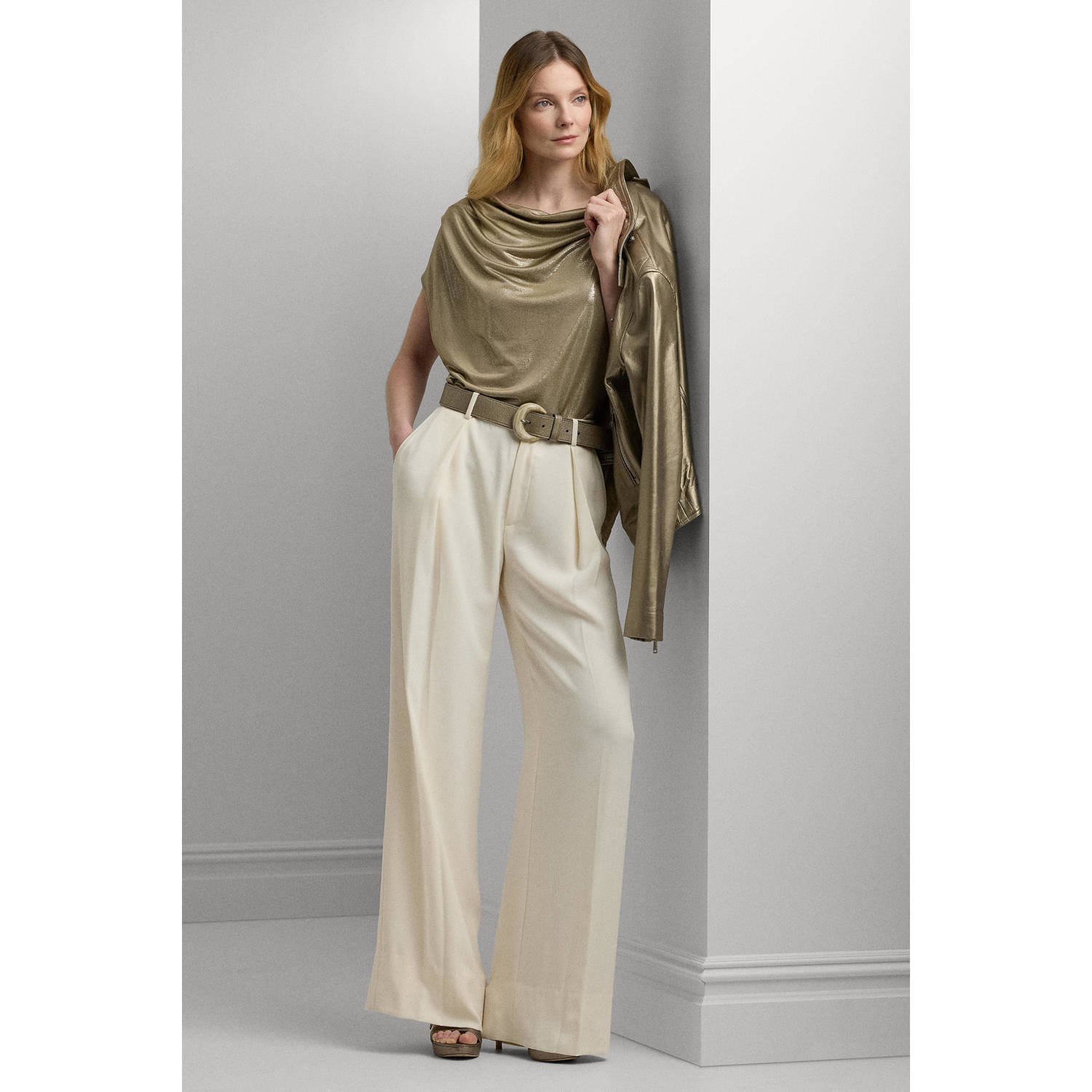 Lauren Ralph Lauren Bovenstuk met cascadehals model 'ARLAINE'