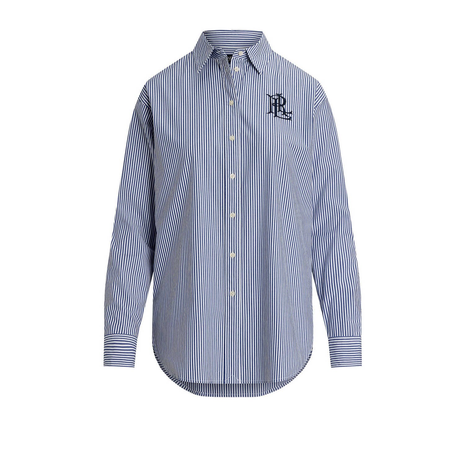 Lauren Ralph Lauren Regular fit overhemdblouse met logostitching model 'KOTTA'