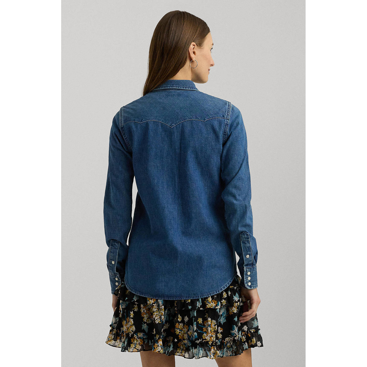 Lauren Ralph Lauren denim blouse dark blue denim