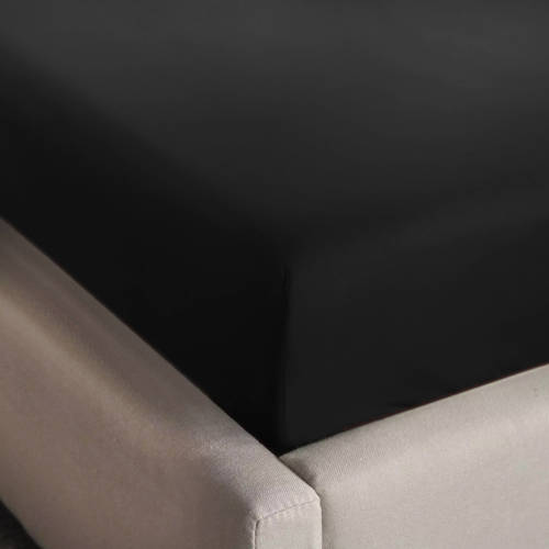NOUS Living jersey hoeslaken - zwart afbeelding