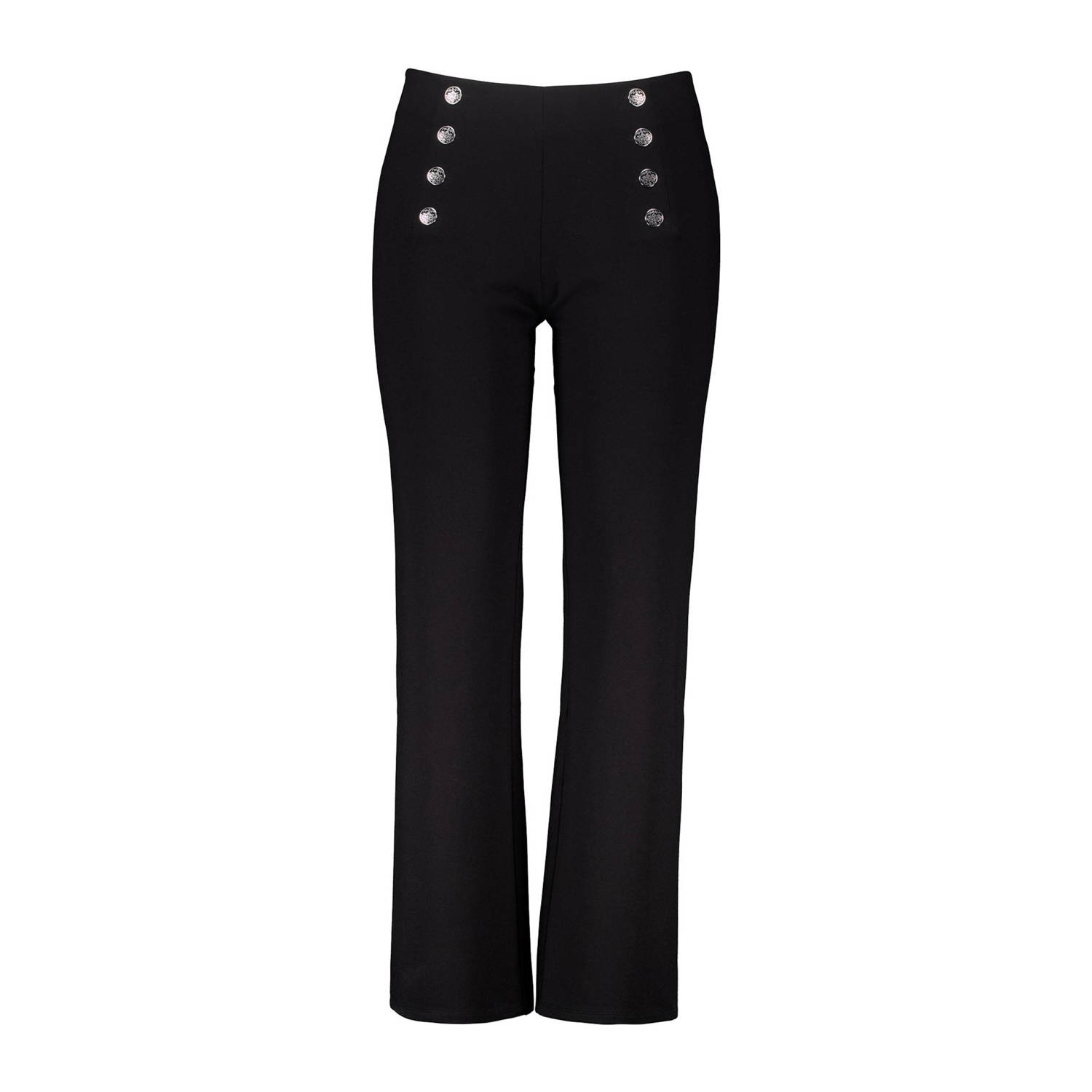 MS Mode regular fit broek zwart
