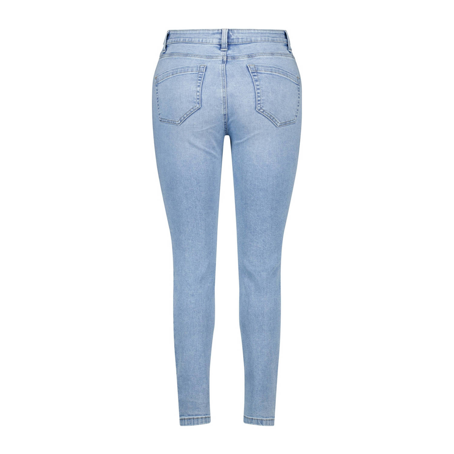 MS Mode high waist slim fit jeans light blue denim