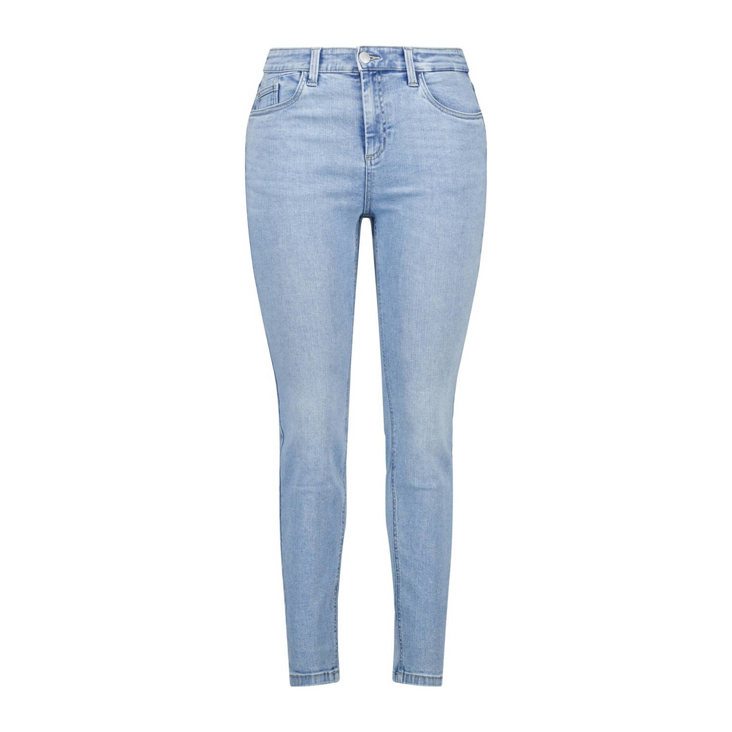 MS Mode high waist slim fit jeans light blue denim