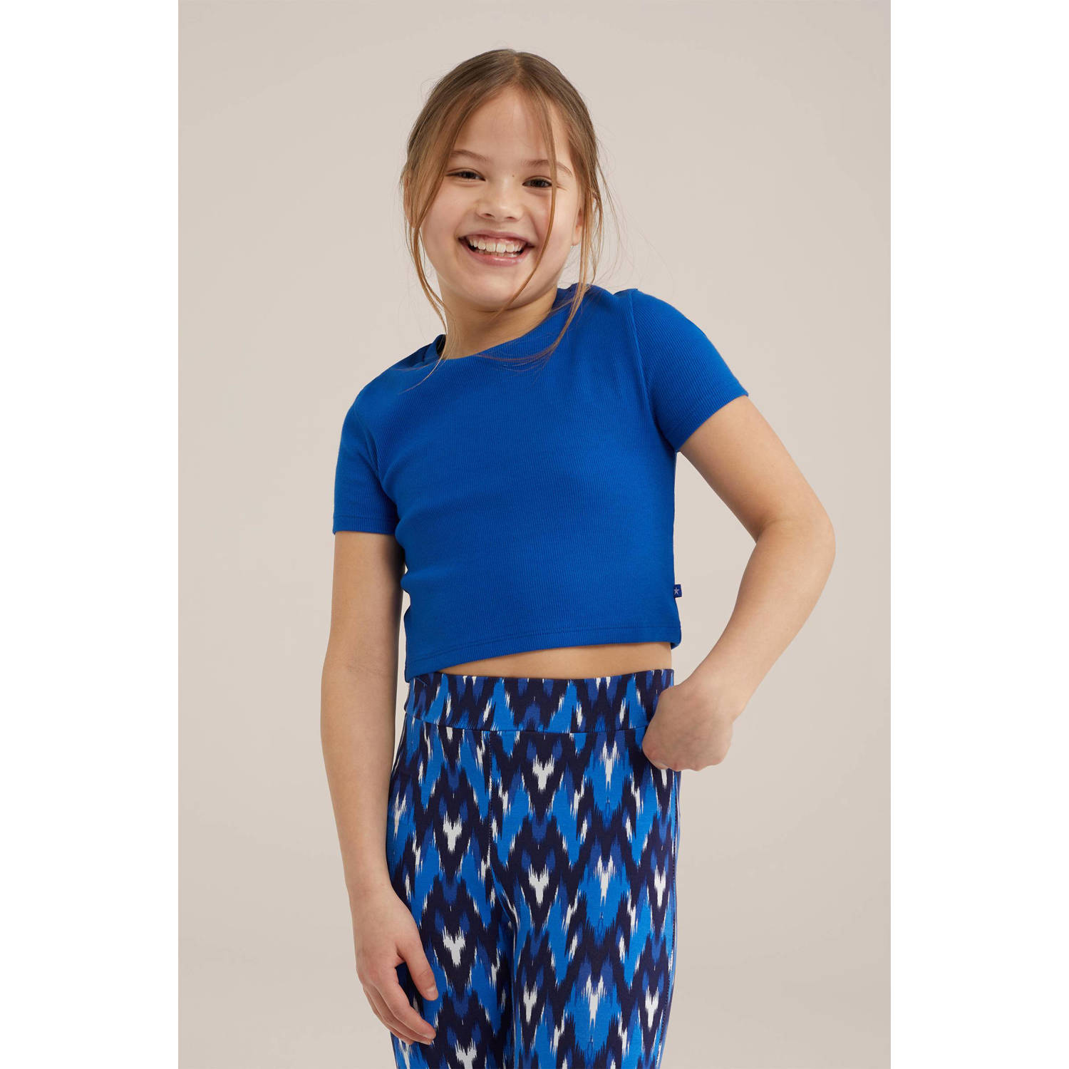 WE Fashion T-shirt kobaltblauw