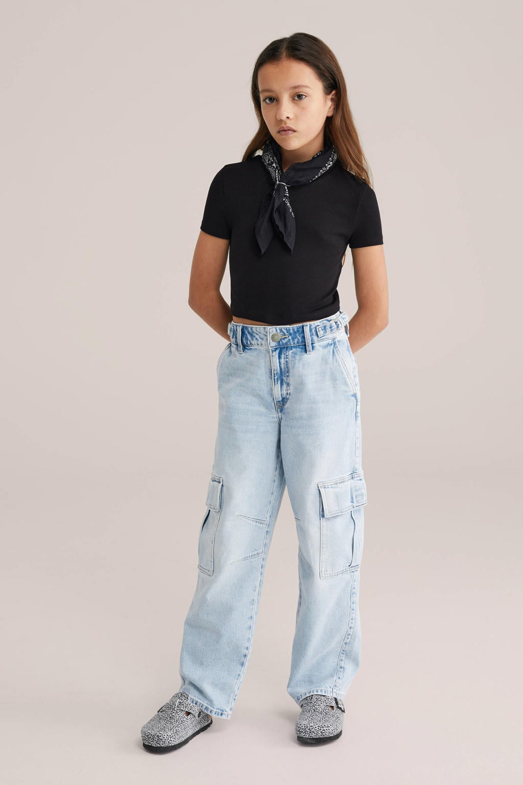 WE Fashion T-shirt zwart