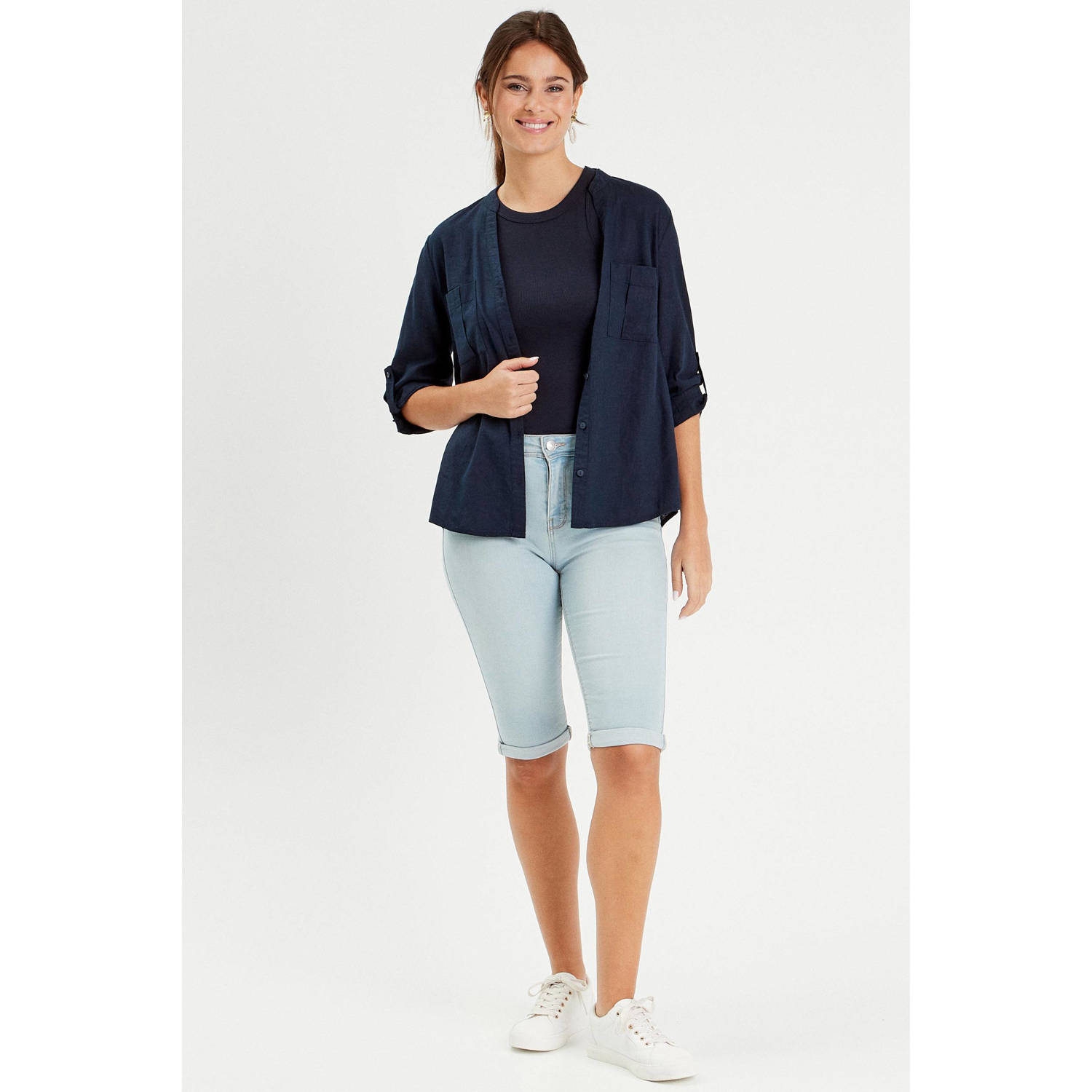 Cache blouse marine