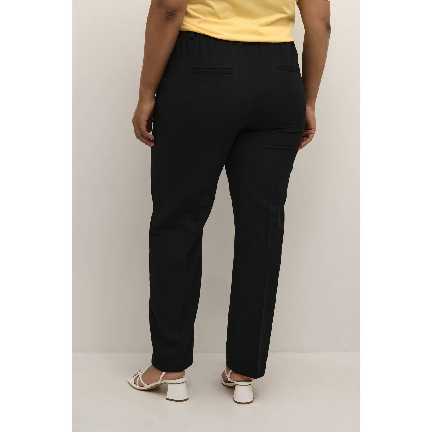 Kaffe Curve regular fit pantalon zwart