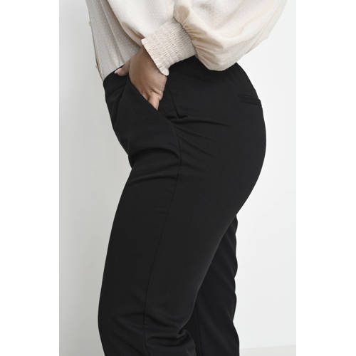 Kaffe Curve regular fit pantalon zwart afbeelding