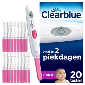 Wehkamp Clearblue ovulatietest digitaal 1 houder + 20 testen aanbieding