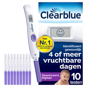 Ovulatietest geavanceerd digitaal 1 houder + 10 testen