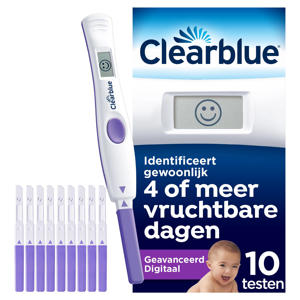 Wehkamp Clearblue ovulatietest geavanceerd digitaal 1 houder + 10 testen aanbieding