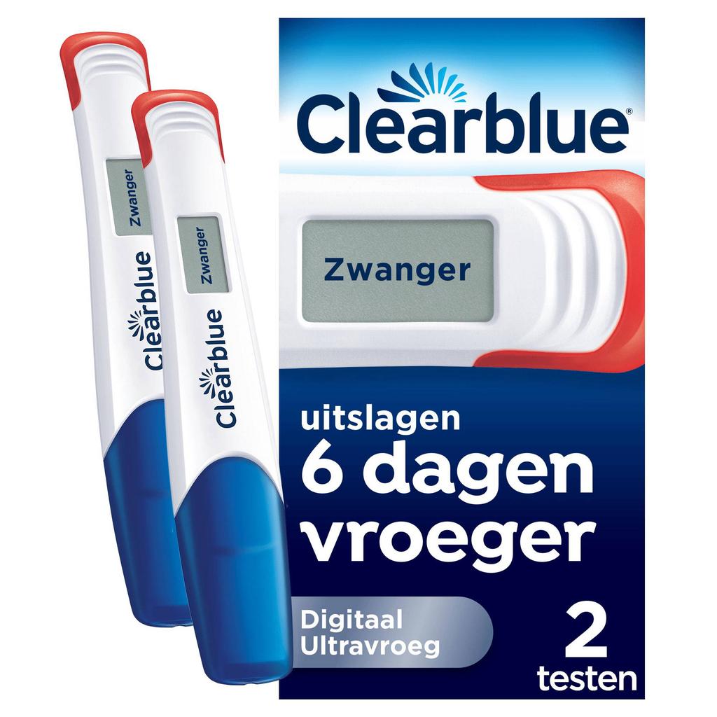 Clearblue Zwangerschapstest digitaal ultravroeg - 2 testen