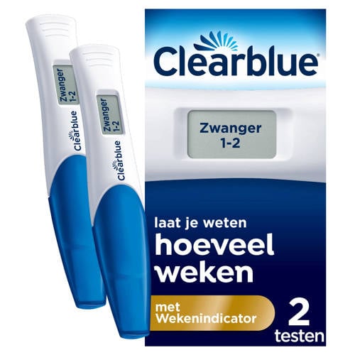 Clearblue Zwangerschapstest met wekenindicator - 2 testen afbeelding