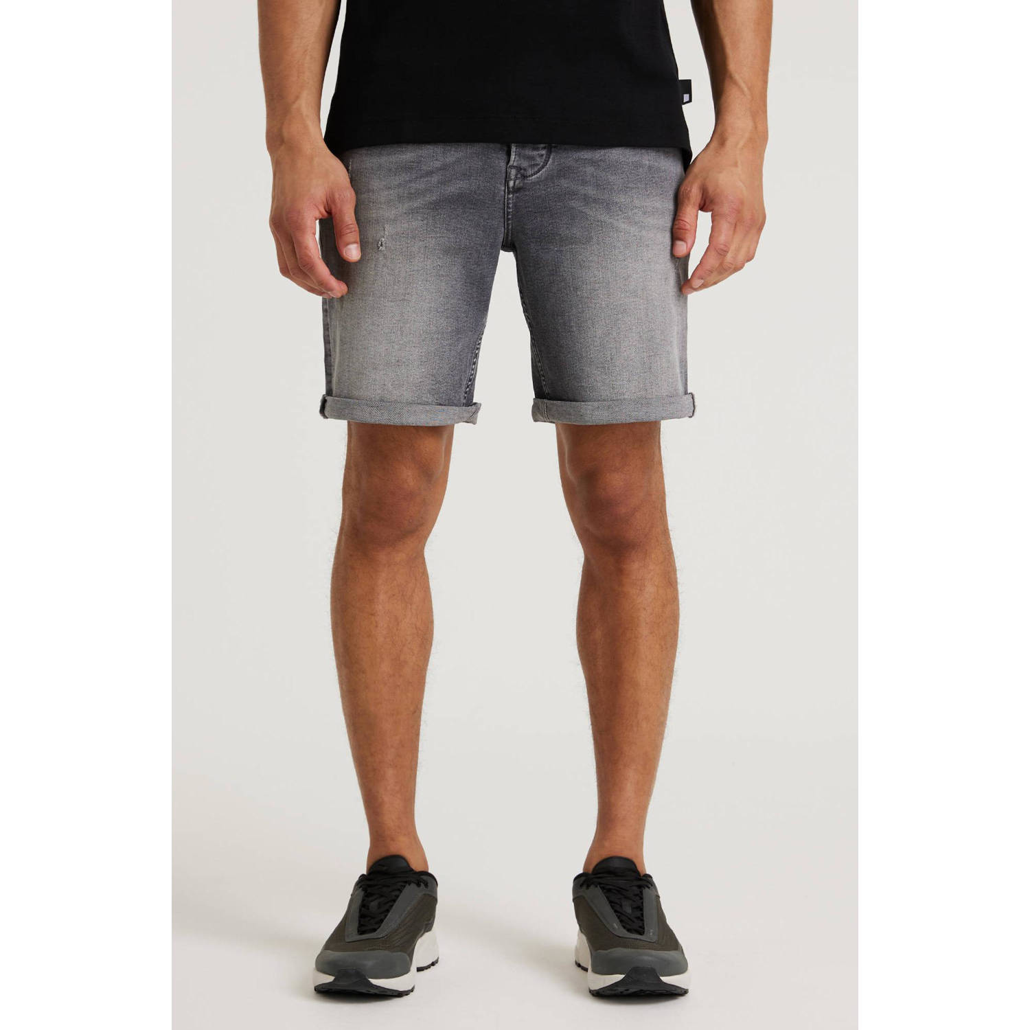 CHASIN' slim fit short Crown s. James grey denim