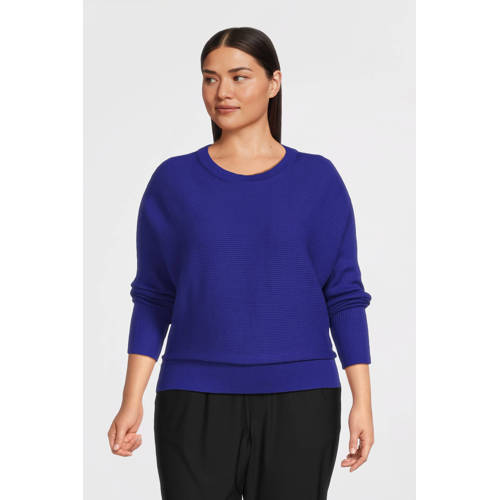 GREAT LOOKS trui met vleermuismouwen blauw afbeelding
