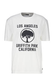 thumbnail: America Today regular fit T-shirt met printopdruk ecru