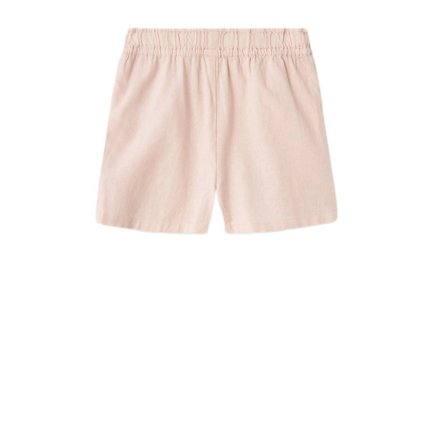 NAME IT KIDS casual short NKFFALINNEN licht oudroze