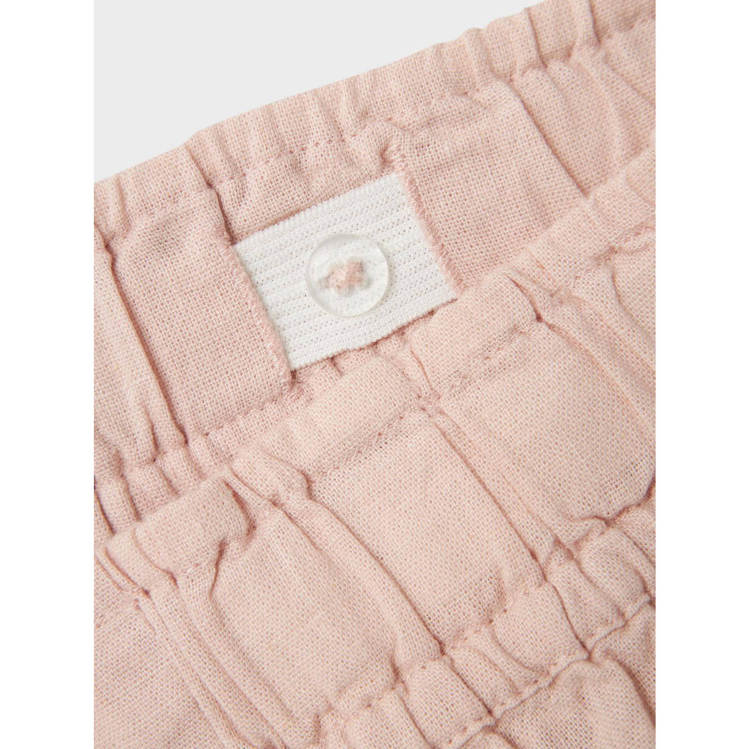 NAME IT KIDS casual short NKFFALINNEN licht oudroze
