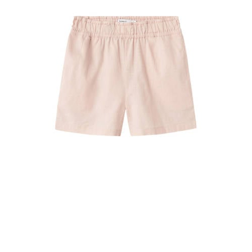 NAME IT KIDS casual short NKFFALINNEN licht oudroze afbeelding