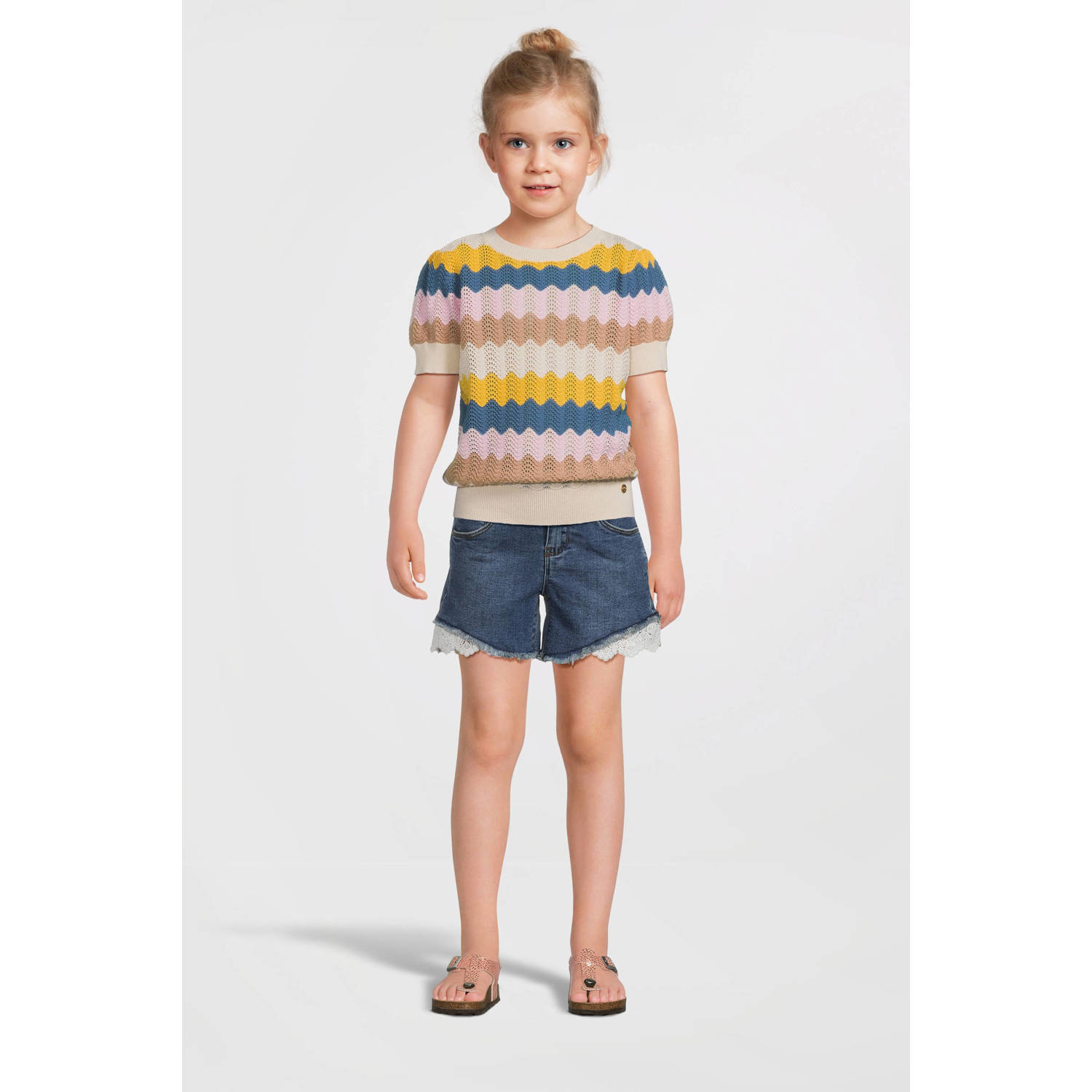 NAME IT KIDS regular fit denim short NKFSALLI dark blue denim