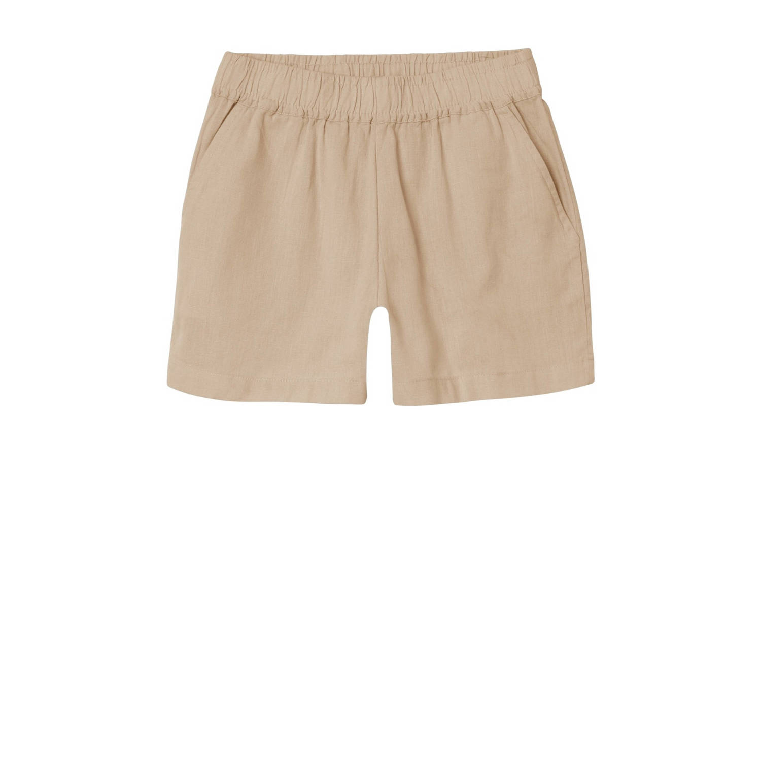 Name it KIDS casual short NKFFALINNEN beige Korte broek Meisjes Katoen 116