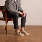 thumbnail: Manfield suède loafers beige